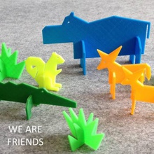 semplici animali 5 gioco 3d print model - Mito3D