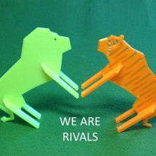 simple animals 9 rivals game 3d print model - Mito3D