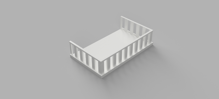 simple balcony 3d print model - Mito3D