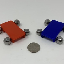 basit top taşıyan araba gadget ultimaker 360 autodesk fusion neodim mıknatıslar rulman 3d print model - Mito3D