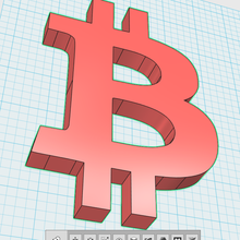sencillo bitcoin logo btc bitcoins cripto criptomoneda insignias_monedas 3d print model - Mito3D