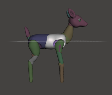 simple bjd deer Various animal doll toy 3d print model - Mito3D