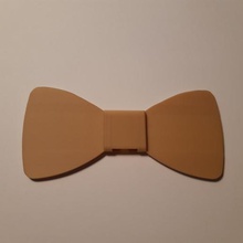 simple bow tie nœud papillon de la mode tendance 3d print model - Mito3D