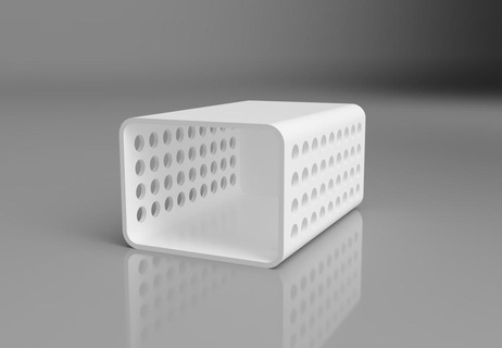 basit Kutu raf yavru konteyner istiflenebilir depolama ev halkı 3d print model - Mito3D