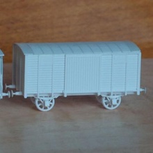 simples boxcar vários estrada de ferro ferroviária vagão trem 3d print model - Mito3D