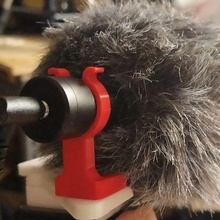 basit boya Binmek mikrofon Kulp destek gadget kamera 3d print model - Mito3D