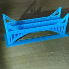 einfache Brücke Architektur 3d print model - Mito3D