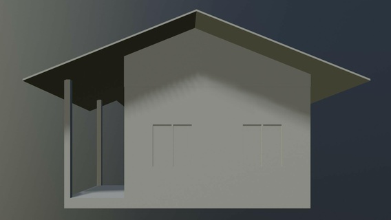 simples construção 2311 armazém arquitetura coluna trave chão casa cobertura estrutura fábrica indústria gable Engenharia 3d print model - Mito3D