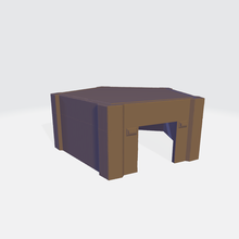 simples bunker jogos guerra 3d print model - Mito3D