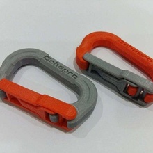 simple carabiner clip keychain sport_outdoors 3d print model - Mito3D