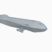 sencillo carga astronave juego espacio Embarcacion juguete ciencia ficción transportista transporte 3d print model - Mito3D