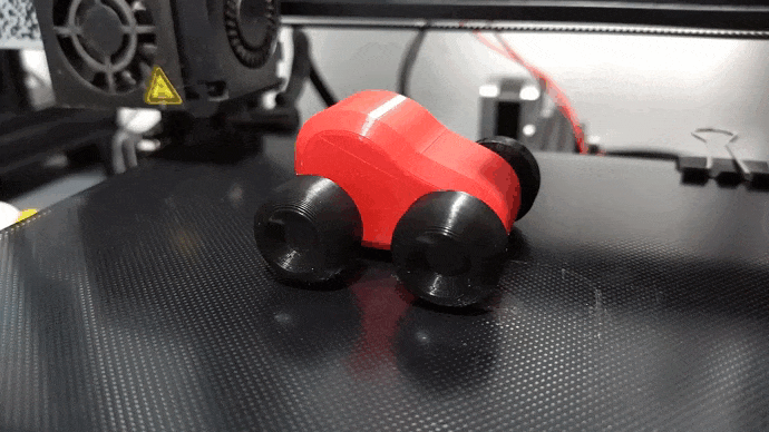 einfach Wagen Spielzeug Auto Kinder 3D print model - Mito3D