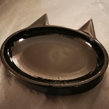 simple cat bowl catbowl food 3d print model - Mito3D