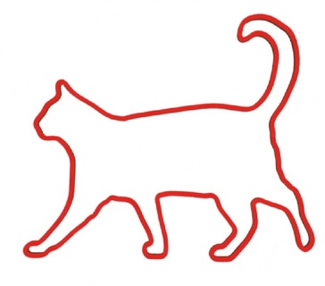 sencillo gato conformado Galleta cortador estampadora gatito animal 3d print model - Mito3D