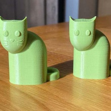 simple gato juego a los animales la estatua modelo cat 3d print model - Mito3D