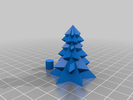 simple christmas tree Home decoration decor deco home 3d print model - Mito3D