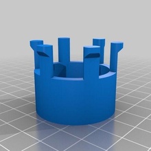 einfach kreisförmig Webstuhl Gummi Armband Spiel Spielzeug 3d print model - Mito3D