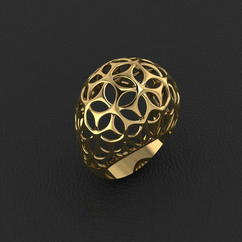 simples clássico anel jóia jóias 3D print model - Mito3D