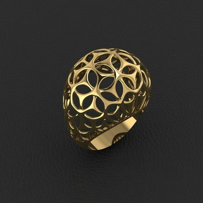 simple classic ring jewel jewellery 3d print model - Mito3D