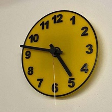 simple clockface home household wall clock 3d print model - Mito3D
