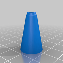 semplice cono a forma di fiocco bui casa parti ricambio 3d print model - Mito3D