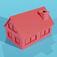 simple cozy buildings_structures 3d print model - Mito3D