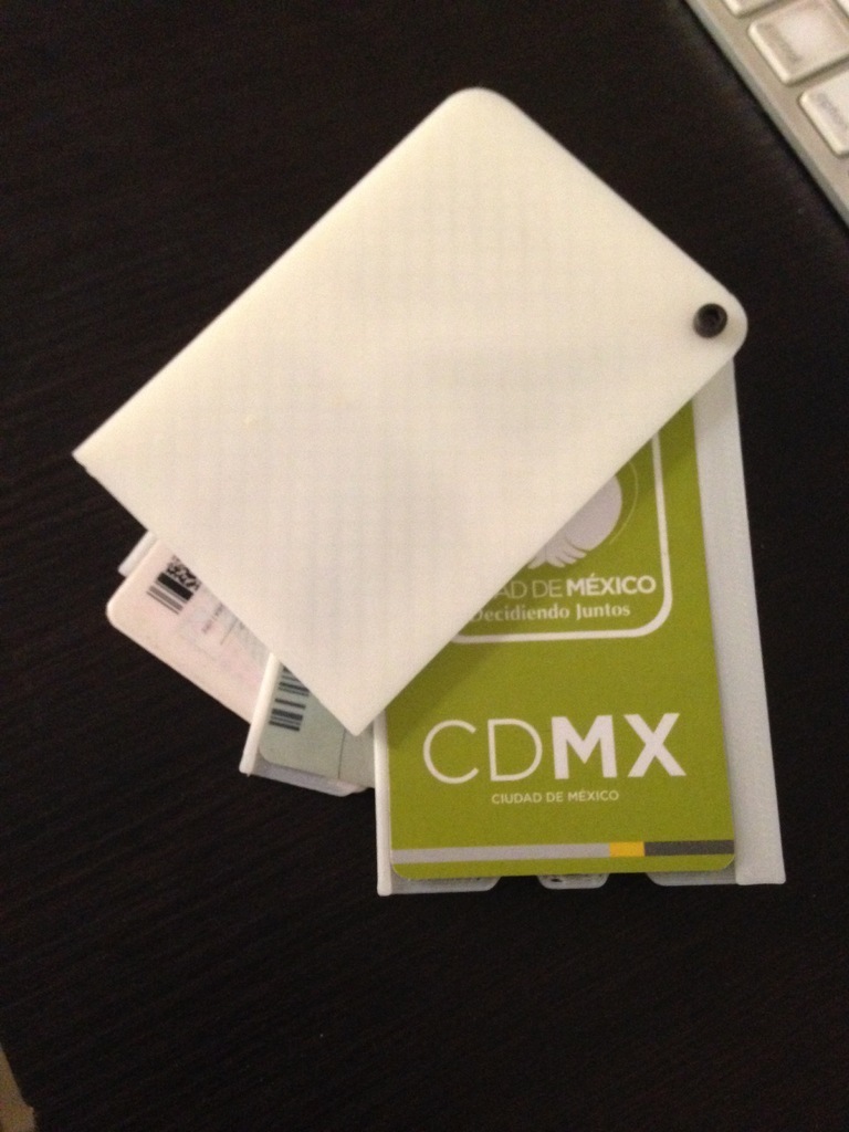 semplice credito carta titolare supporto portafoglio Accessori 3D print model - Mito3D