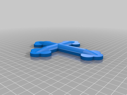 basit çapraz 3d baskı 3d print model - Mito3D