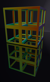 sencillo cúbico enrejado estructura 3d print model - Mito3D
