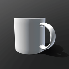 simple cup game modern teacup tea coffee mug low poly ready 3d print model - Mito3D