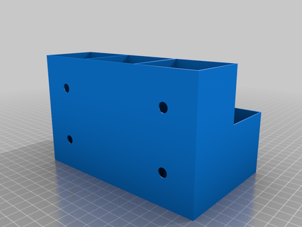 simples Customizável parede organizador casa recipientes 3d print model - Mito3D
