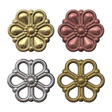 basit papatya çiçek kolye takılar 3d Yazdır model takı rozet gül cazibe Rahatlama madalyon mücevher muska gümüş altın süs anahtarlık yazdırılabilir 3d print model - Mito3D