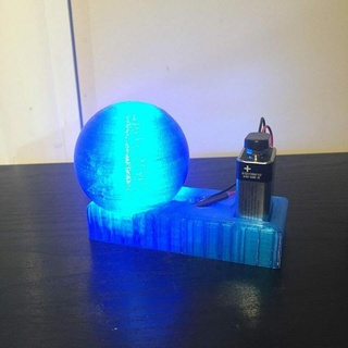 sencillo escritorio resplandor lámpara decoración monitor bricolaje diy electrónica LED ligero animico 3d print model - Mito3D