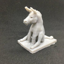 simples burro posição sentada jogo brinquedo cauda a moda farm bunda animais 3d print model - Mito3D