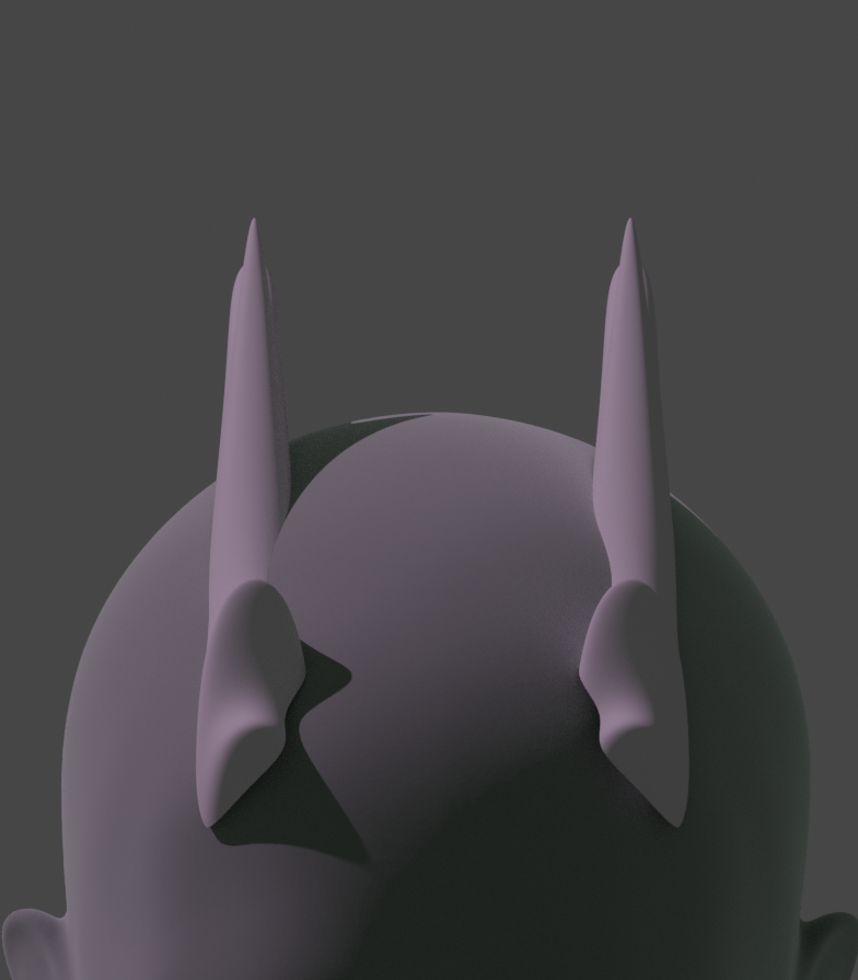 simple dragon horns 3D print model - Mito3D