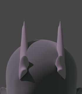 simple dragon horns  3d print model - Mito3D