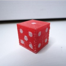 simple dual color dice game dualstrusion print single nozzle extruder extrusion material m8r2 youtube video zonestar 3d print model - Mito3D