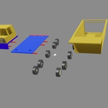 simple dump truck toy animation 3d print model - Mito3D