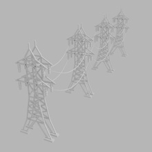 simple electric power tower 3d model architecture electicity electricity energy pylon tension transmission voltage towers skp stl obj c4d 3ds blende electrical architectural 3d print model - Mito3D