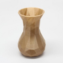 simple faceted vase home 3d print model - Mito3D