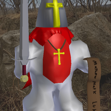 simple figurine crusader game jesus 3d print model - Mito3D
