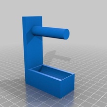 simple filament spool holder filamentchallenge 3d_printer_accessories 3d print model - Mito3D