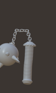 simple flail weapon flail cosplay chain knight simple medieval  3d print model - Mito3D