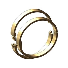 simples flexão fecho pulseira 3d impressão modelo joalheria manguito ouro imprimível moda prata luxo esterlina robusto bling 3d print model - Mito3D