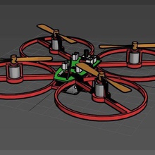 simple frame cx-002 diy drone game r c vehicles quadcopter micro 3d print model - Mito3D