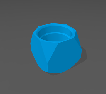 simples geométrico companheiro caneca polímero nost3d copo erva 3d print model - Mito3D
