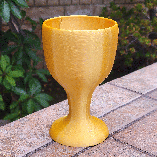 simple goblet abbymath glass wine prop chalice grail vase cup mug medieval holy indiana jones 3d print model - Mito3D