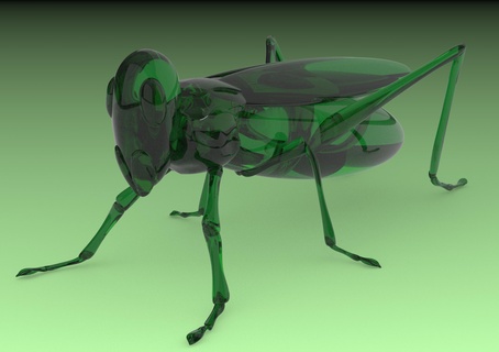 simple grasshopper Various insect insects 3d print model - Mito3D