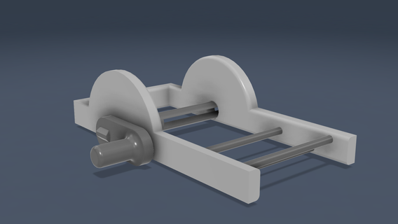 semplice mano avvolgere rullo 3d print model - Mito3D