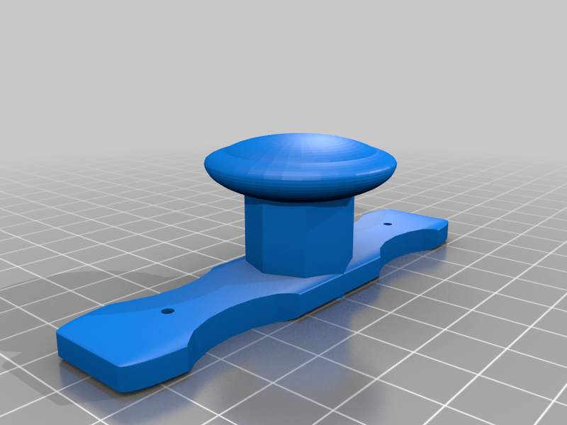 semplice maniglia petto cassetti freddo cassetto bene pomello simpatico vite forte domestico 3D print model - Mito3D